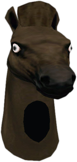 Horse Head Mask Png - Dead Rising 1 Horse Mask (245x515)