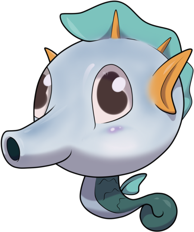 Seahorse Clipart Chibi - Chibi Seahorse (752x1063)