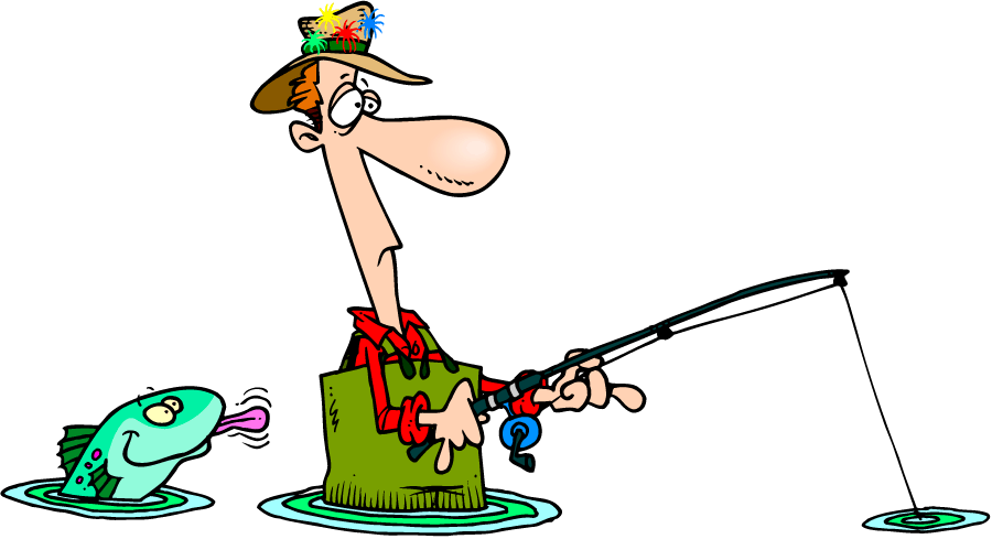 Who Should Teach Your Patrons To Fish - Cartoon Fishing (900x489)