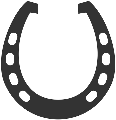 Horseshoe Racing Plate Silhouette - Horseshoe Silhouette (512x512)