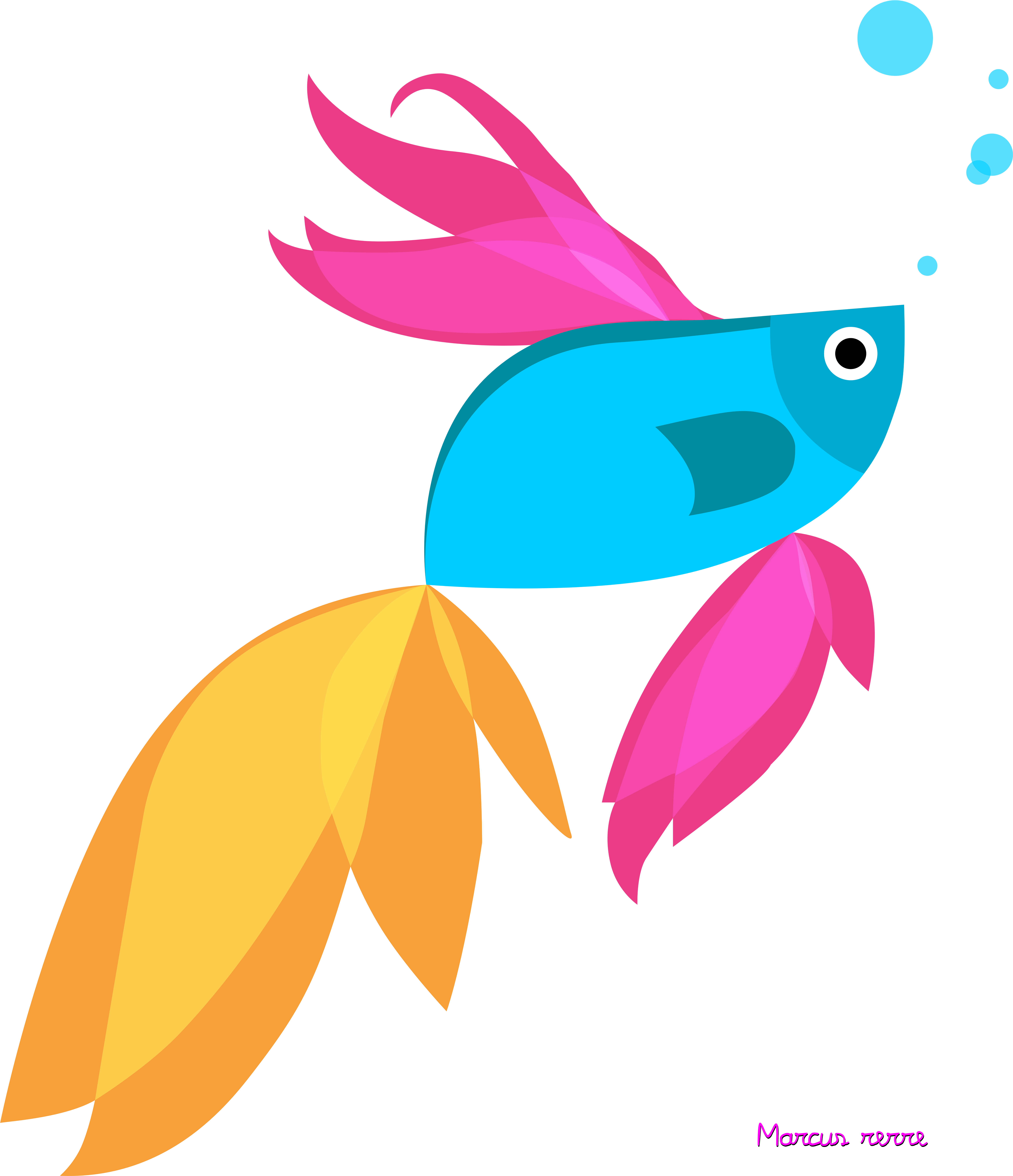 Betta Clipart Transparent Fish - Betta Clipart Transparent Fish (7192x8286)