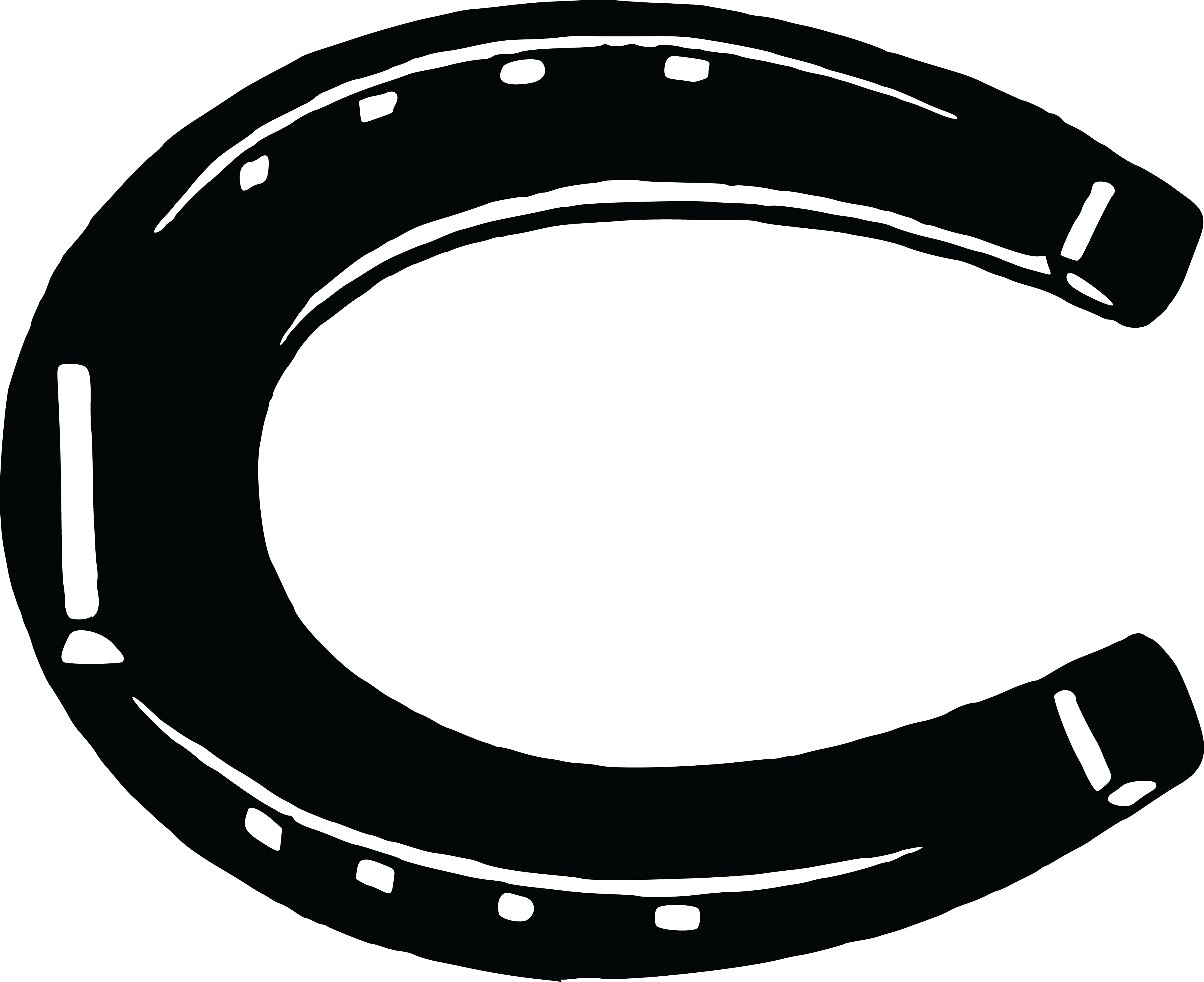 Free Clipart Of A Horseshoe - Horseshoe Clipart (4000x3264)