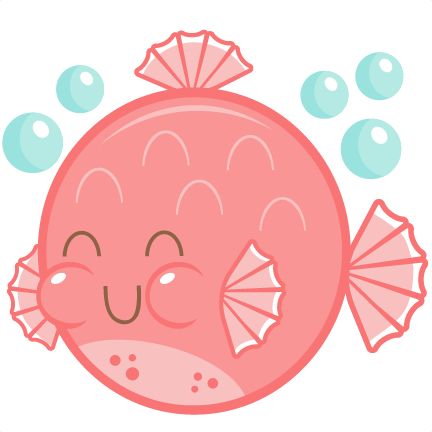 Puffer Fish Clip Art - Cute Puffer Fish Clipart (432x432)
