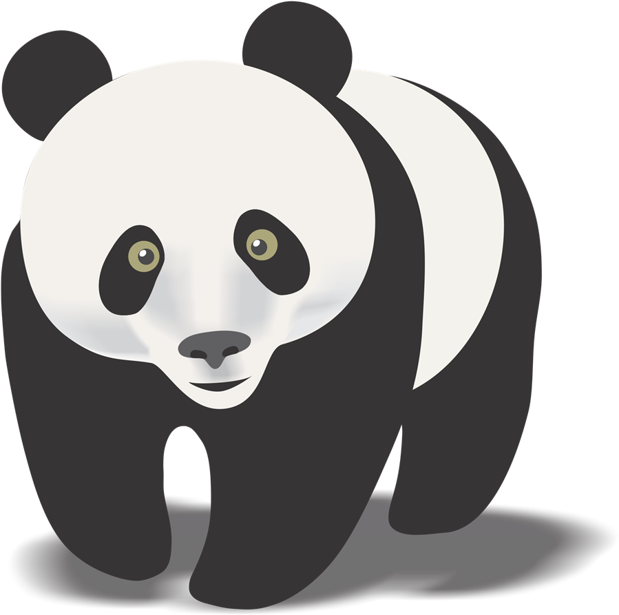 Red Panda Clipart Birthday - Giant Panda Clip Art (1000x892)