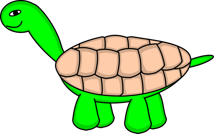 Tortoise Clip Art - Moving Cartoon Turtle (1280x805)