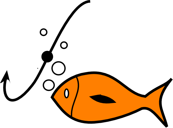 Small - Fish Hook And Fish (600x445)