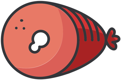 Ham Clipart Transparent Pencil And In Color Ham - Jamon Png Icon (512x512)