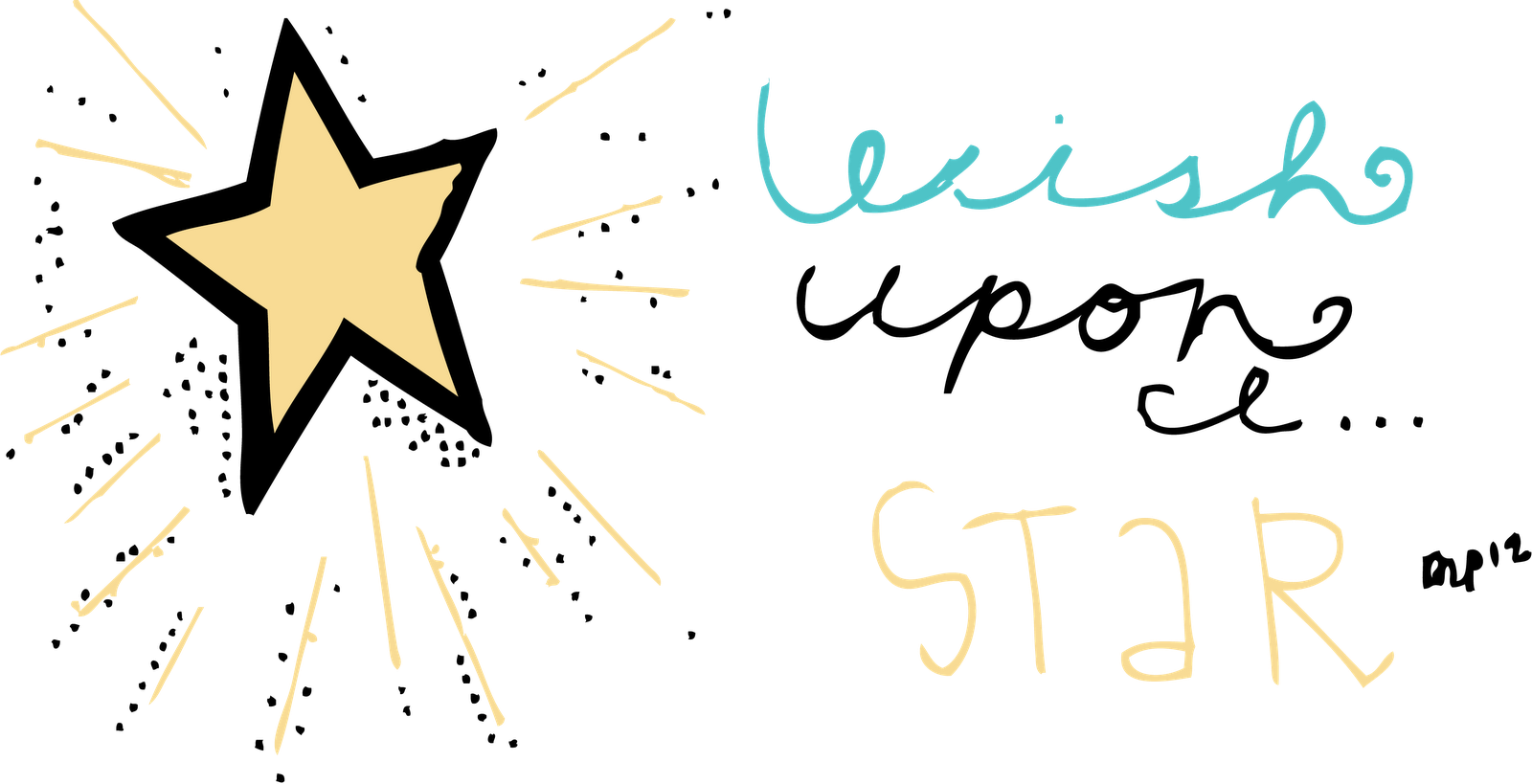 Wish Upon Shooting Star Background Greeting Stock Vector - Wish Upon A Star Clipart (1600x819)