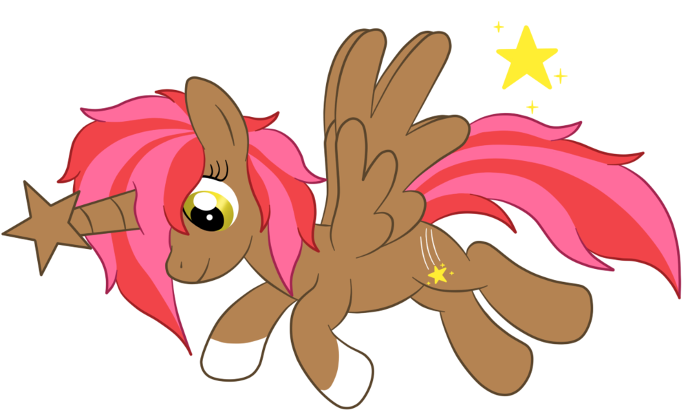Shooting Star The Alicorn By Silverromance - Cartoon (1024x614)
