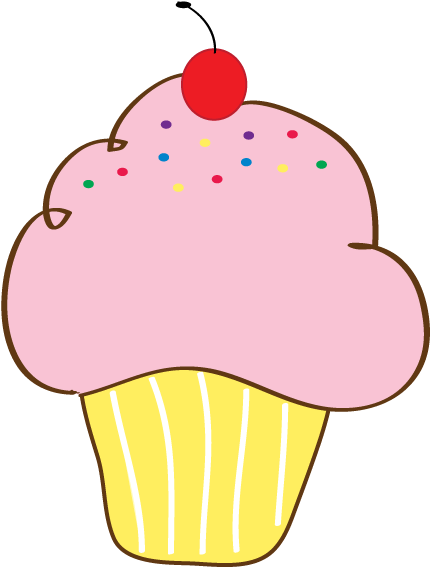 Free Cupcake Clipart Images - Cupcakes De Cumpleaños Para Imprimir (459x586)