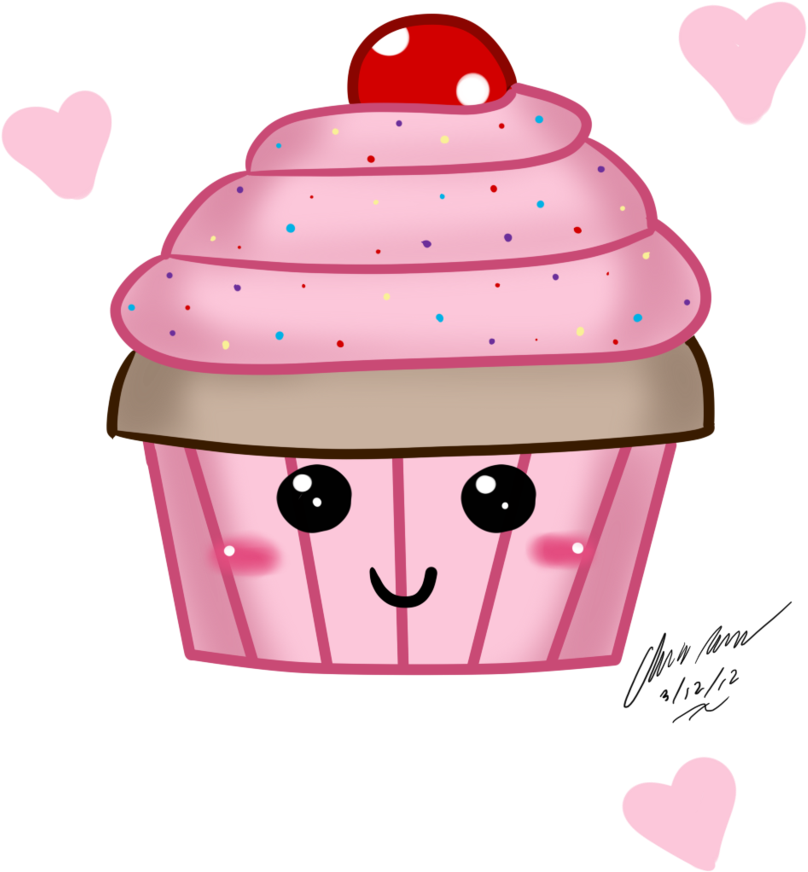 Cupcake Clipart Kawaii - Cupcake Kawaii Png (1024x1365)