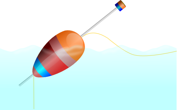 Fishing Lure Clip Art At Clker - Bouchon De Peche Dessin (2400x1498)