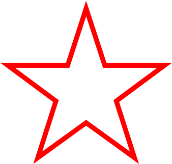 Free Transparent Hollow Star Shaped Graphics - 5 Point Star Outline (680x670)