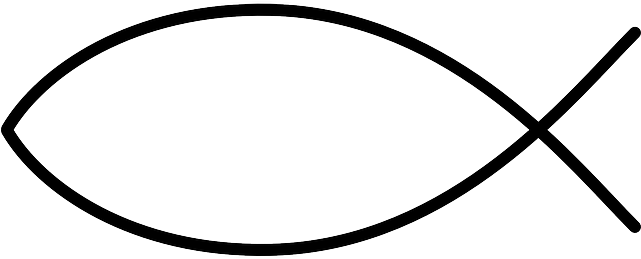 Fish Line Drawing - Simple Fish Outline (640x320)