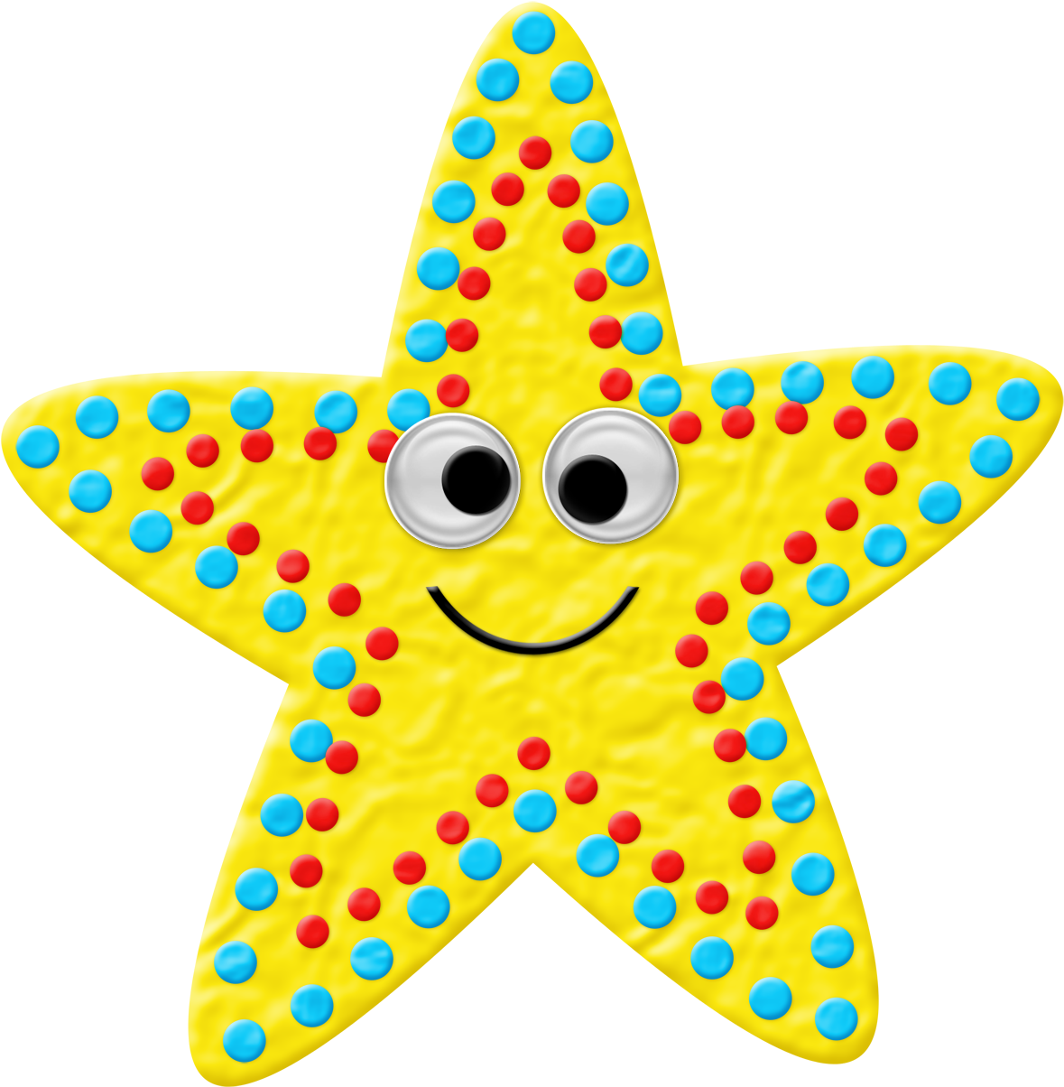 Clay Happy Yellow Starfish Collage Digital Download - Music Download (1238x1263)