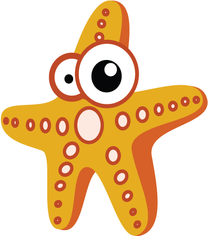 Star Sea Cartoon Png (500x500)
