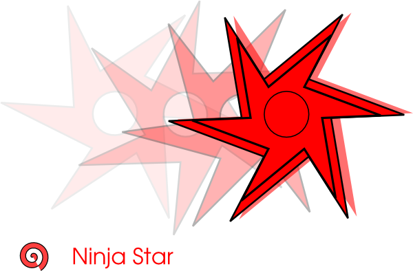 Jacksons Ninja Star Clip Art At Clker - Ninja Star (600x394)