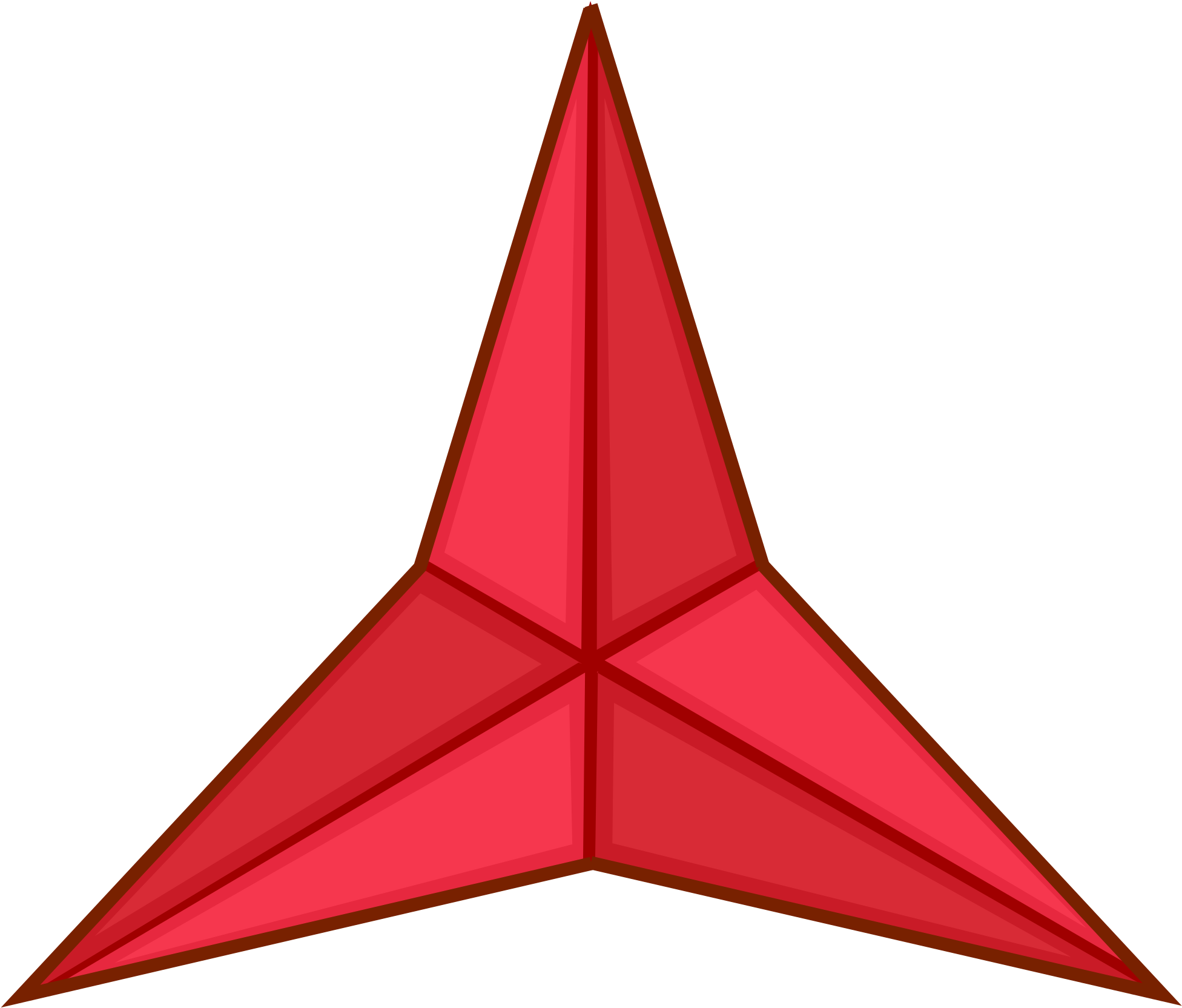 Civil War Clipart 27, Buy Clip Art - Three Pointed Star Symbol (2000x1728)