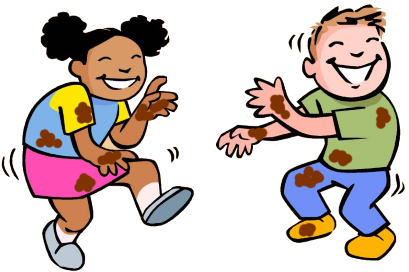 Mud Day - - Cartoon Kids Dancing (460x345)