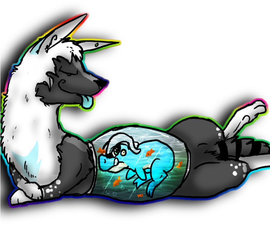 Fish Tank Belly Vore By Defiantmutt - Tank Vore (894x894)