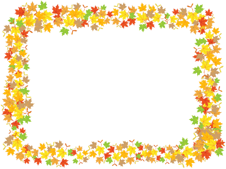 Maple Leaves Frame By Flashtuchka - Leaf Frame Png (900x675)