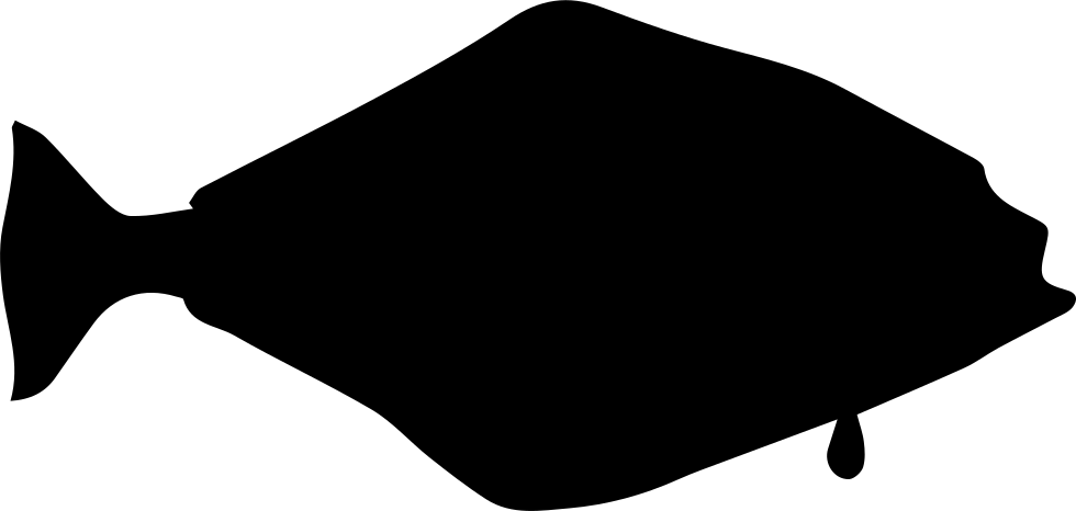 Halibut Fish Shape Comments - Top Hat Clip Art (980x466)