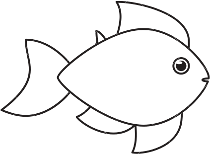 Fish Outline Fish Outline Icon Icons Canva For Kids - Fish Outline Png (550x550)
