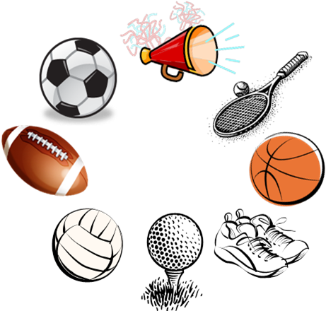 Fall Clipart Fall Sport - Fall Sports High School (490x451)