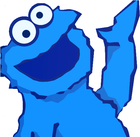 Does This Mean Colgate Favicon - Cookie Monster Emote (498x475)