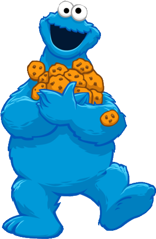 Cookie Monster - Sesame Street Cookie Monster Cartoon (400x500)