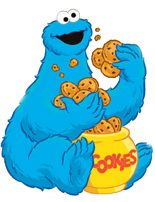 Cookie Clipart Cookie Monster Pencil And In Color - Thank You Cookie Monster (307x400)