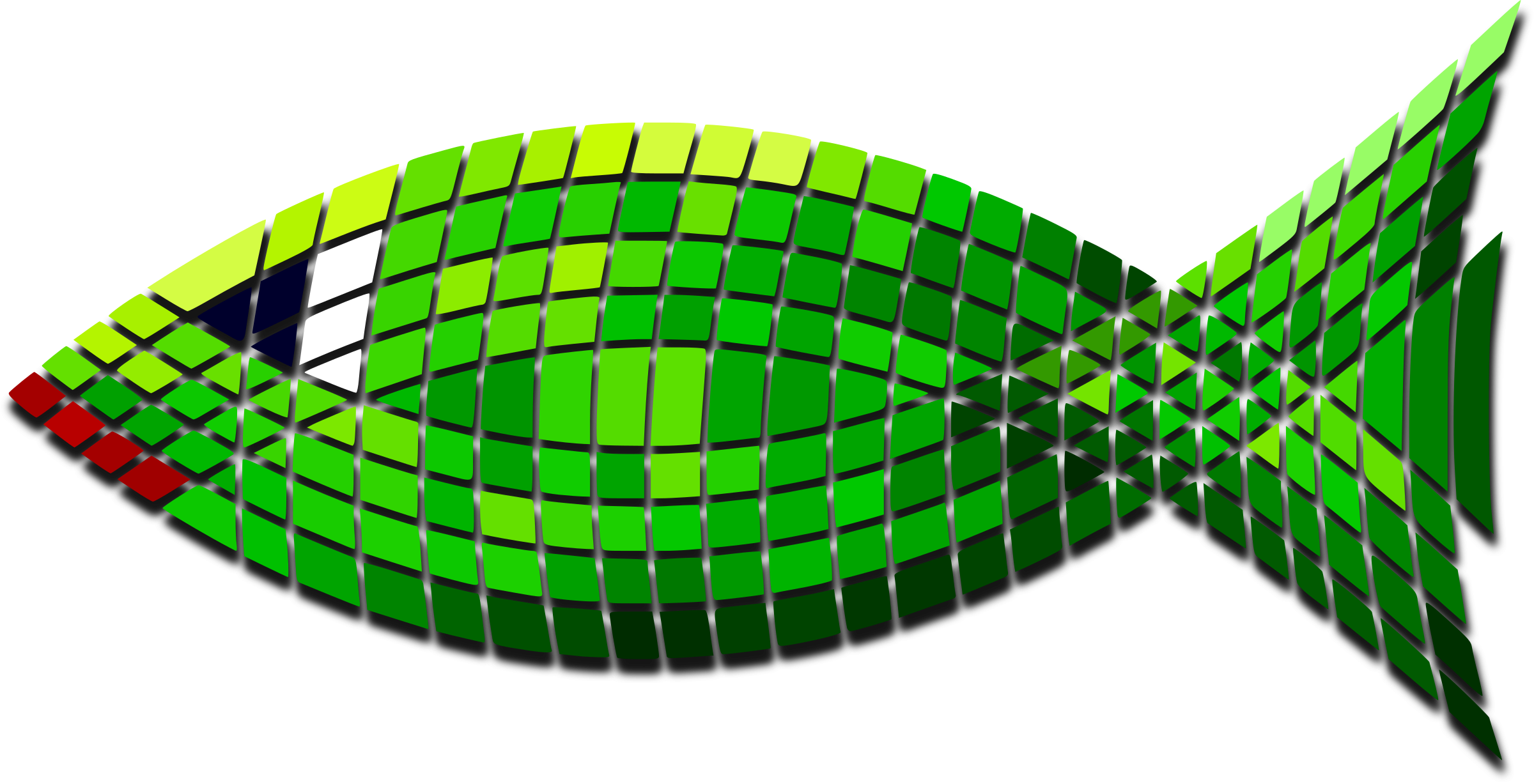 Big Image - Green Fish (2400x1227)