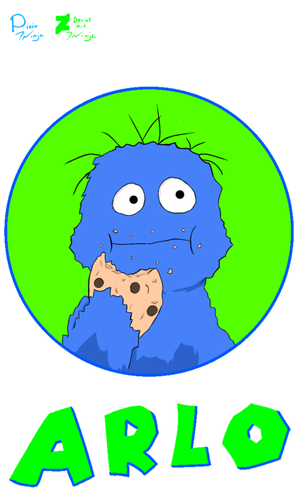 Arlo, Not Cookie Monster By Tninja - Cookie Monster (600x1067)