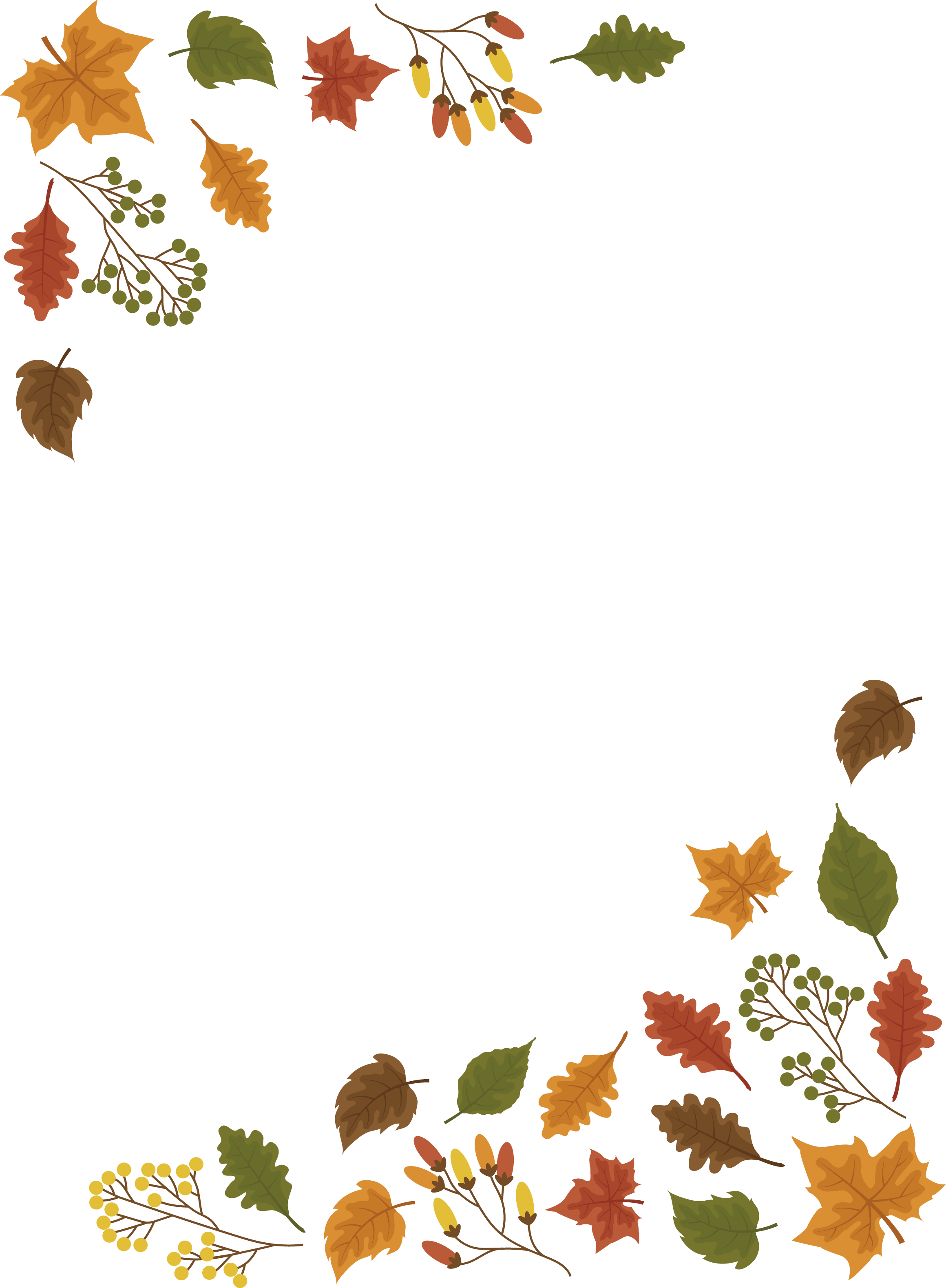 The Maple Leaf Border - Autumn Border Png (2320x3158)