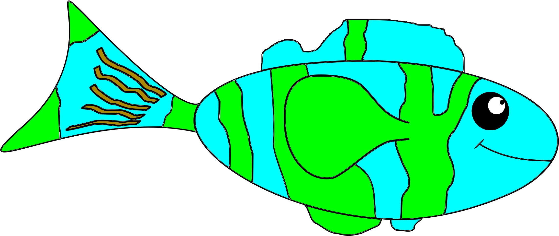 Happy Fish 1 - Pomacentridae (2400x1697)