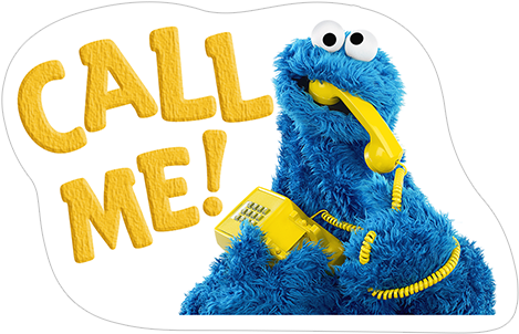 Sticker 3 From Collection Cookie Monster Stickers - Sticker (490x317)