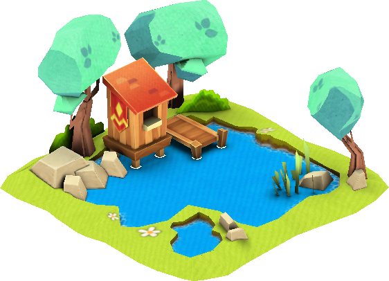 Lake Illustration Png (562x406)