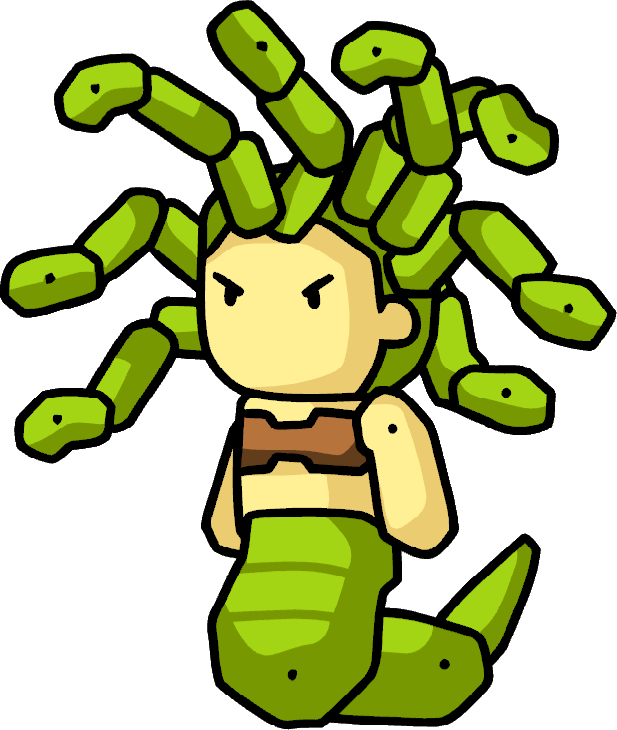 Free Cookie Monster Coloring Page - Scribblenauts Medusa (617x730)