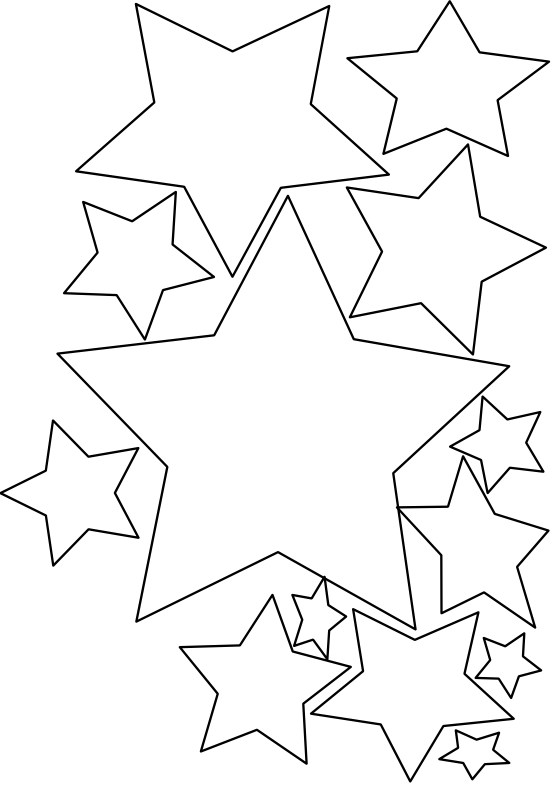 White Star Clip Art - Clip Art (555x785)