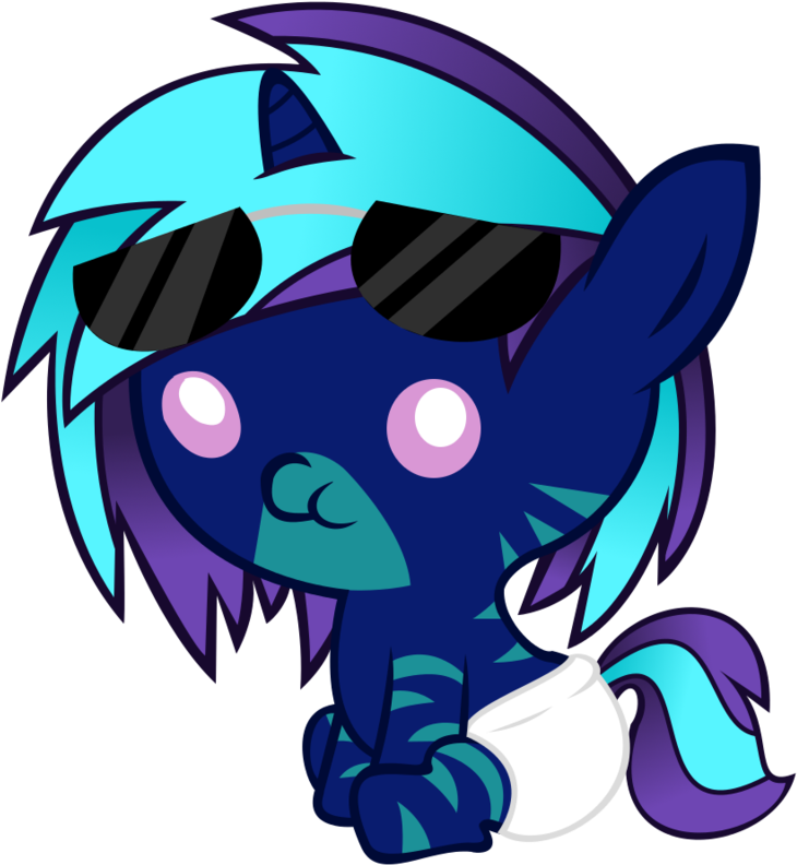 Fanmade Blue Shuffle Baby - Cartoon (800x800)