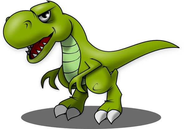 T Rex Clipart - Imagenes De Dinosaurios Animados (884x613)