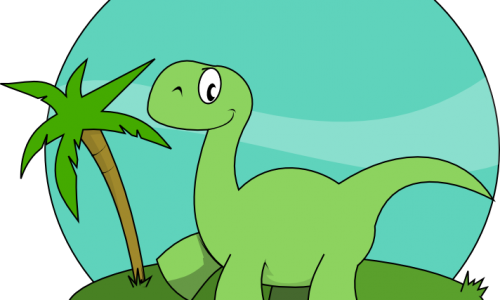 Dinosaur Clipart - Clip Art Of Dinosaur (500x300)