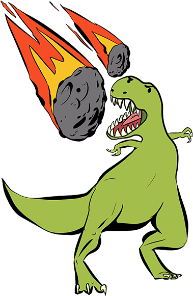 Dinosaur Clipart Extinct - Dinosaur Extinction Clipart (590x590)