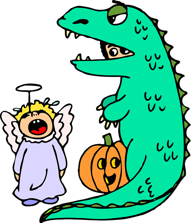 Cute Dinosaur Clipart 27, - Child (619x720)