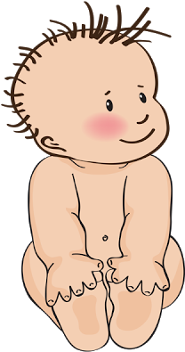 Asian Baby Boy Clipart - 没 穿 衣 的 小孩 (400x400)