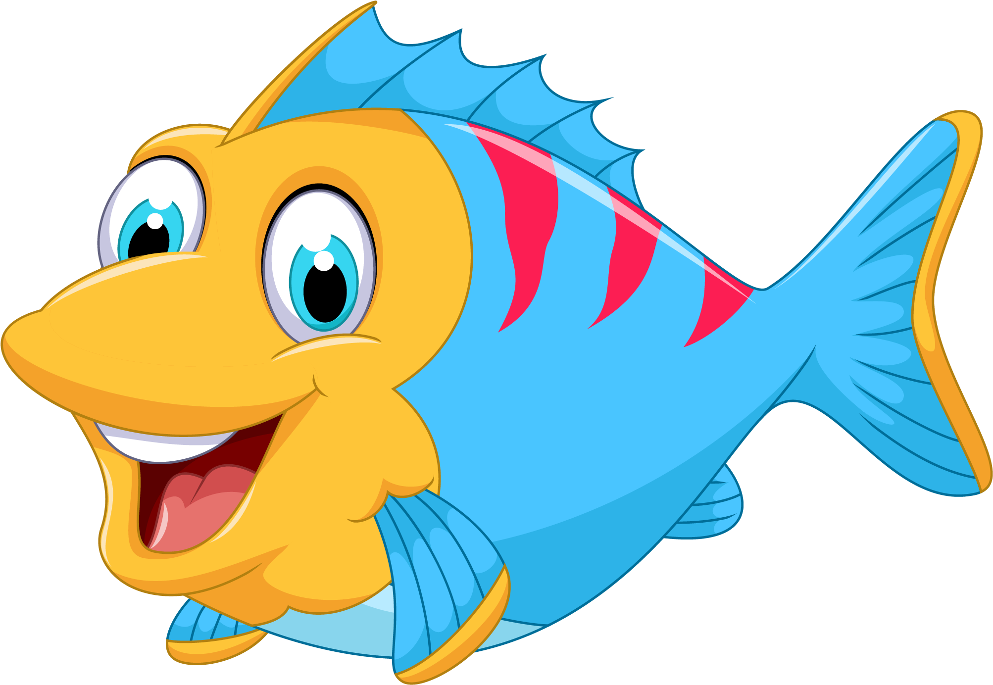 Fish Cartoon Clip Art - Fish Cartoon Clip Art (2083x2083)