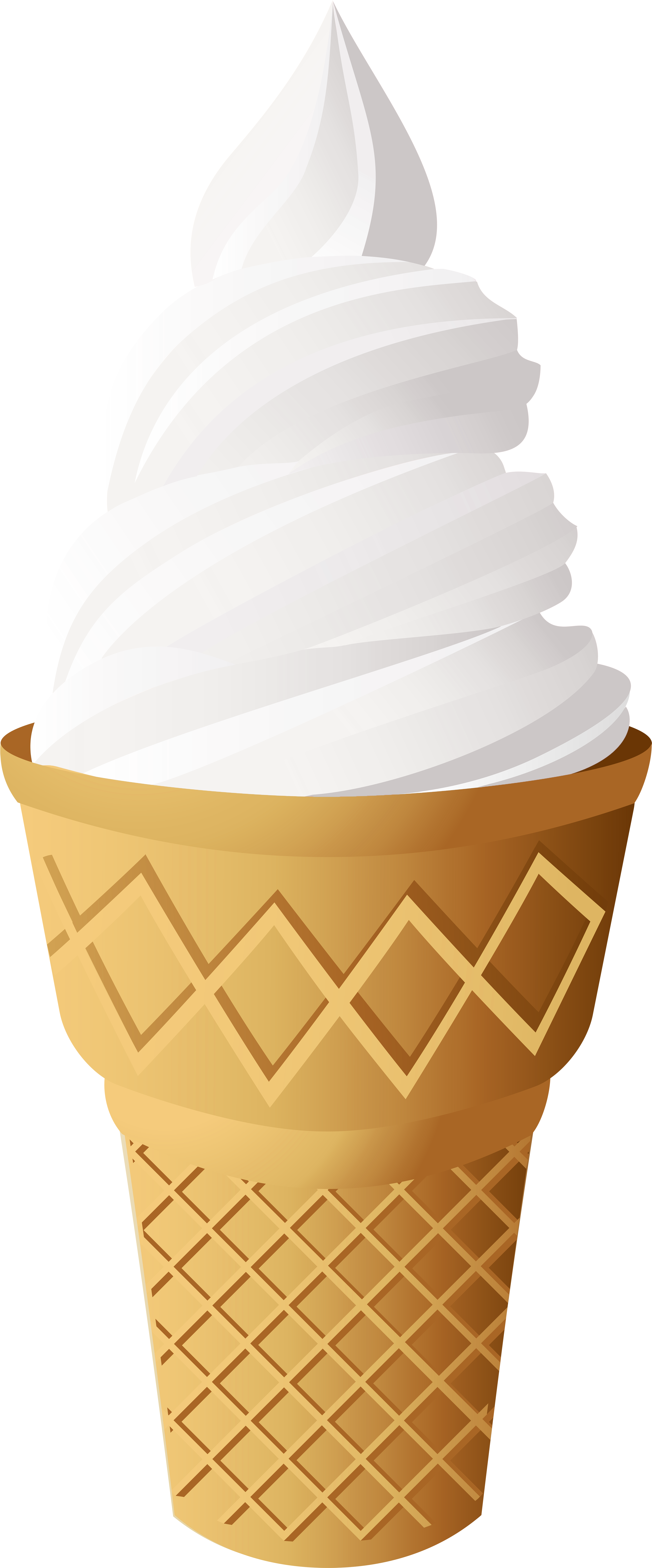 Vanilla Ice Cream Cone Png Clip Art - Vanilla Ice Cream Clipart (3329x8000)