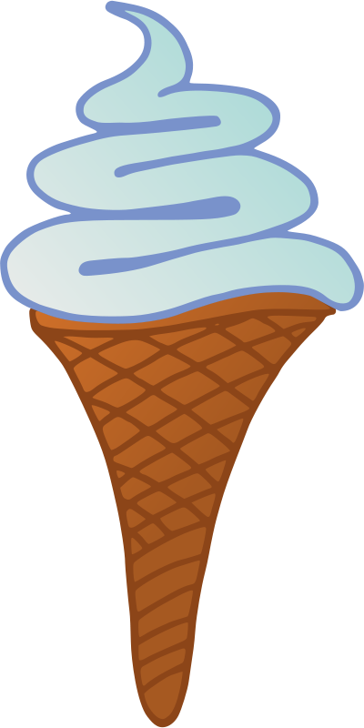 Ice Cream Free Glace Italienne - Glace Clipart (400x800)