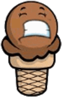 Sad Ice Cream Cone *medium* - Draw Cartoon Ice Cream Cone (420x420)