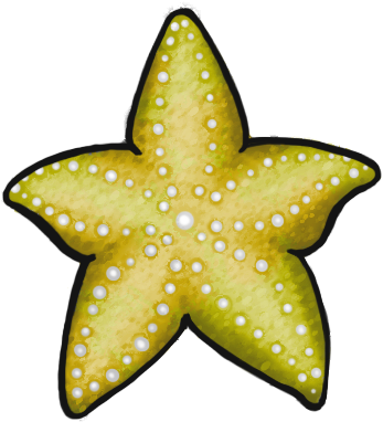 Starfish Yellow 2 Tbranching Coral2 Yellow Tbranching - Starfish (400x400)